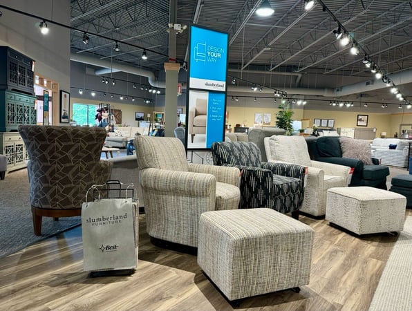 Madison West Slumberland Furniture accent chairs