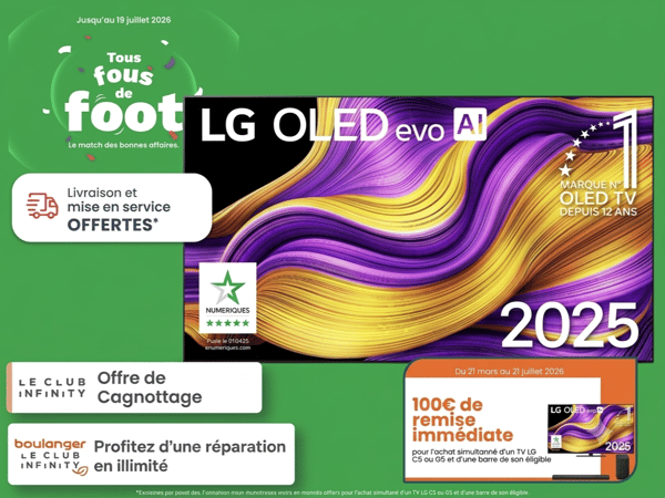 TV LG OLED en promotion chez Boulanger Chambéry