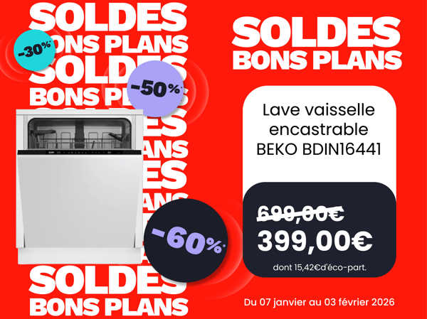 Lave vaisselle encastrable BEKO BDIN16441