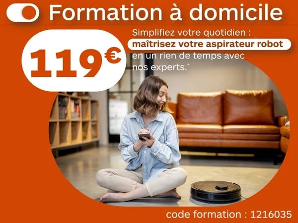 Formation et paramétrage à Domicile BDOM de votre aspirateur laveur.
