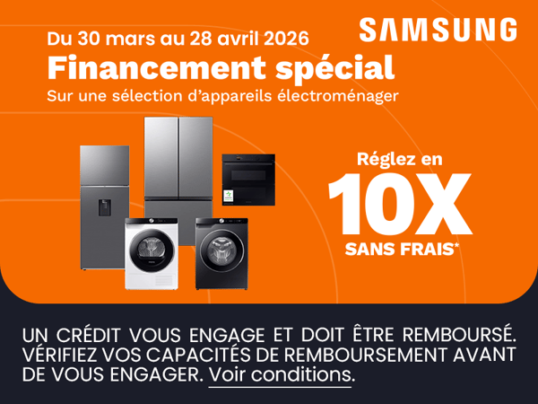 💡 Facilitez vos achats électroménagers avec Samsung chez Boulanger Lens !