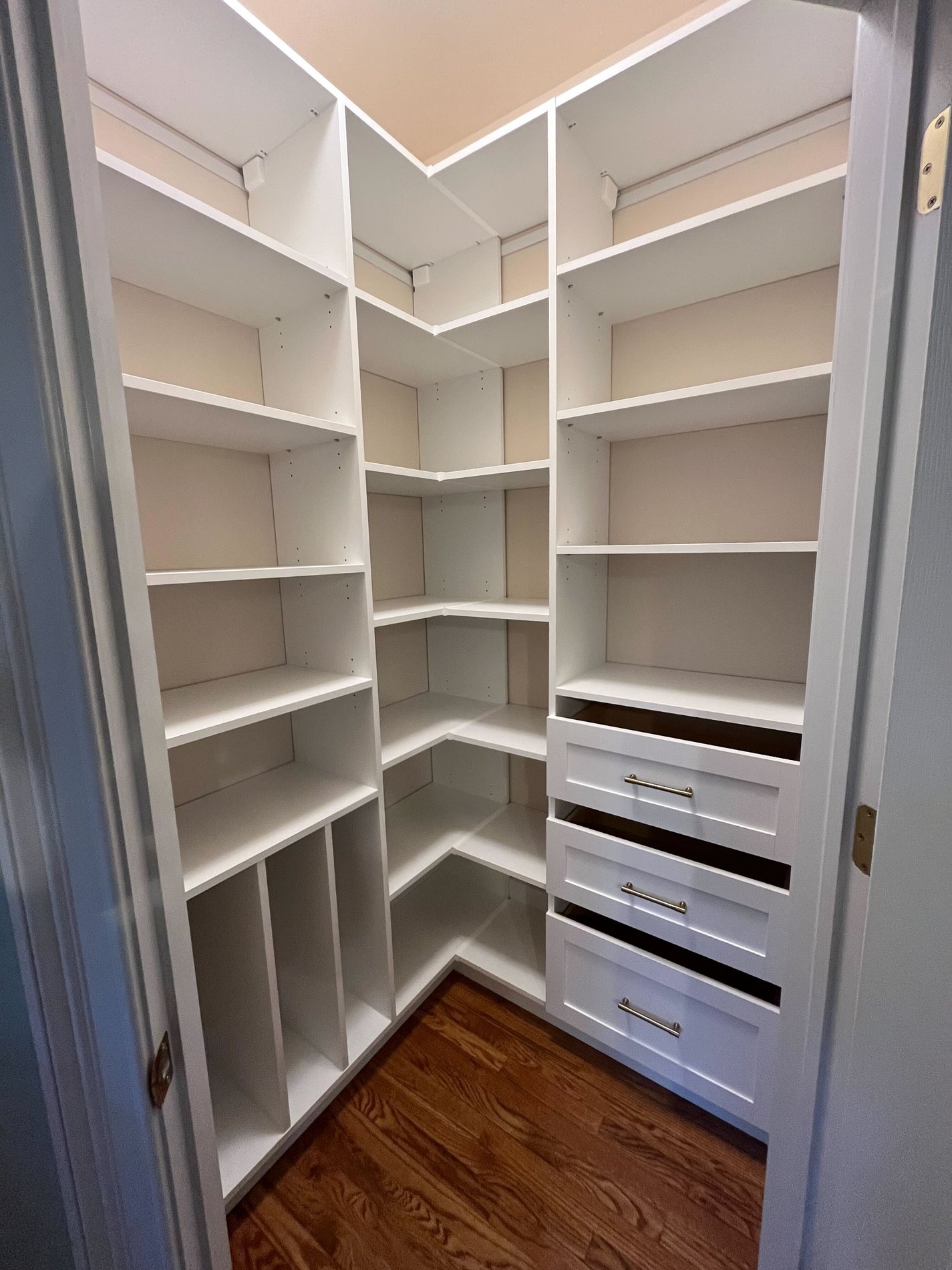 Custom Pantry with drawers and shelves