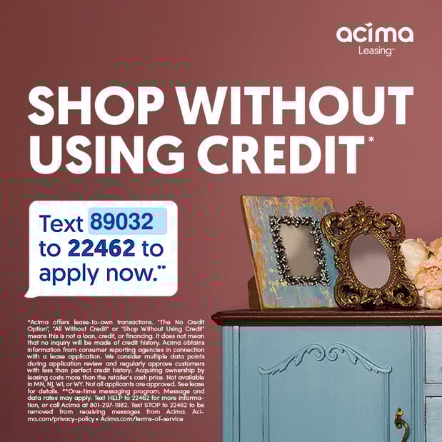 Need new furniture but don’t have perfect credit? Slumberland Furniture Burlington offers Acima No Credit Needed Financing for fast approvals and flexible payment plans. With Acima Leasing, you can take home your furniture today with as little as $40 down, no traditional credit check, and easy ownership options. Great for mattresses, bedroom sets, and living room furniture.