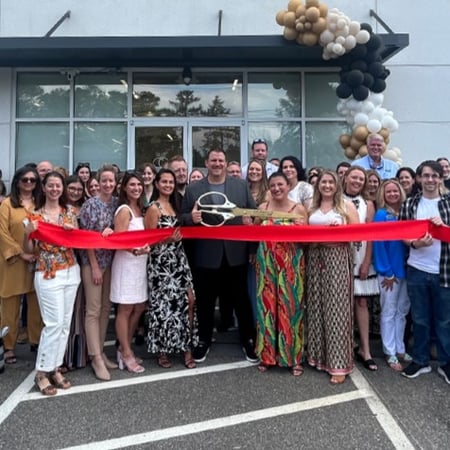 Grand opening ribbon cutting at the new California Closets showroom in Raleigh, NC