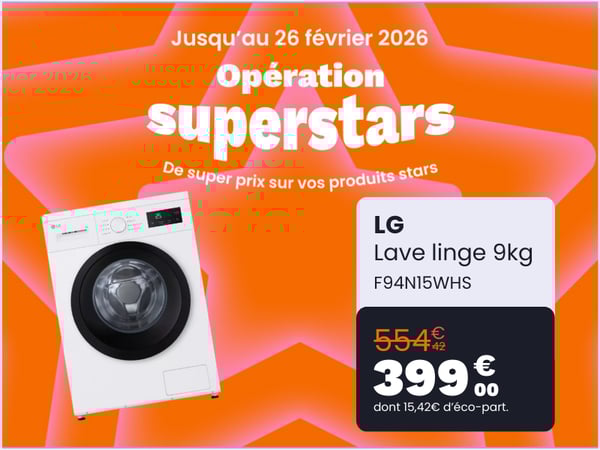 Lave linge LG  F94N15WHS