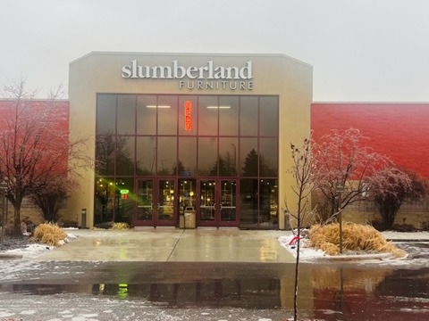 Slumberland Furniture Store in Wausau,  WI - Storefront parking lot view