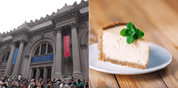 メトロポリタン美術館のイメージ ／ ニューヨークチーズケーキのイメージ