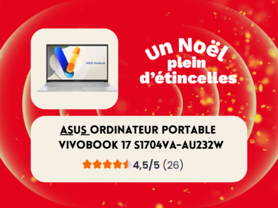 Ordinateur portable ASUS Vivobook 17 S1704VA-AU232W Boulanger Chambery !