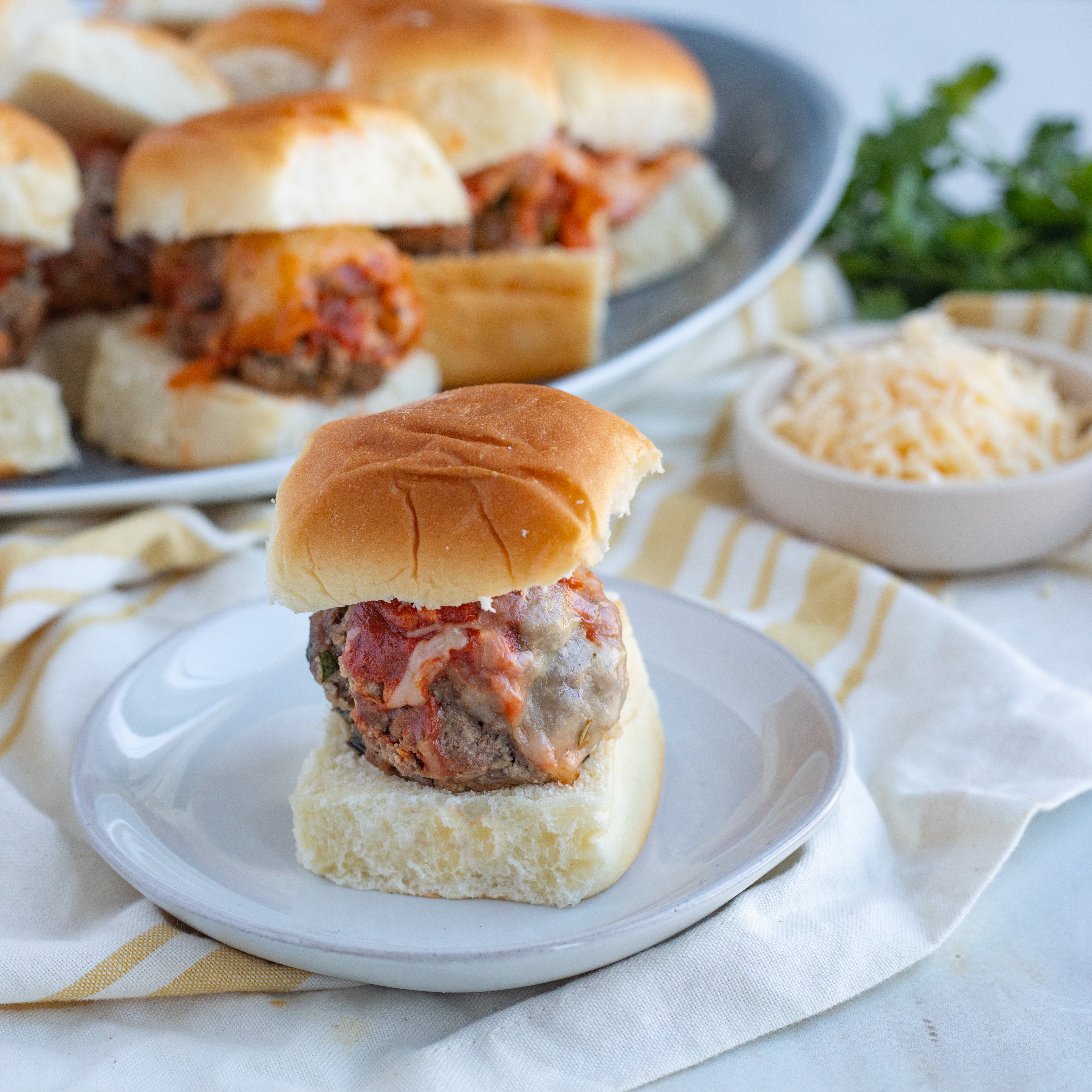 cheesy italian beef meatball sliders recipe