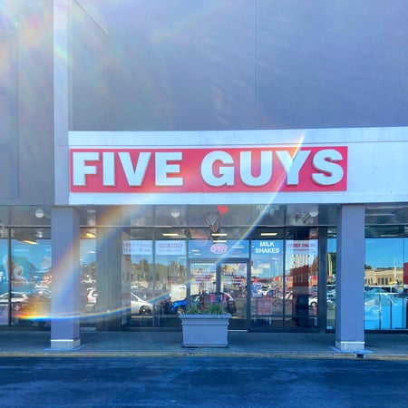 Five Guys at 3234 B Kirkwood Highway in Wilmington, Delaware.