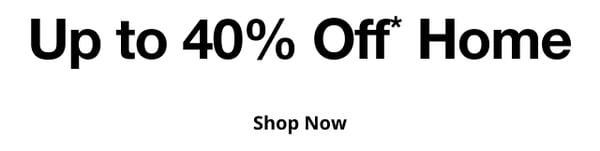 Up to 40% off of Home at JCPenney