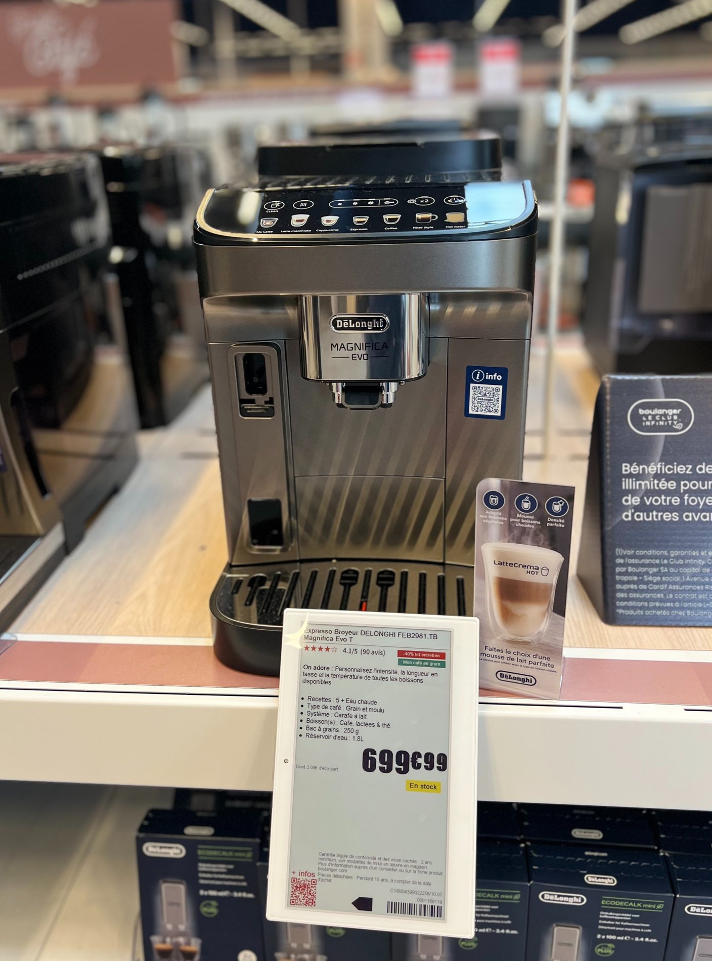 Expresso Broyeur DELONGHI dans votre magasin boulanger st quentin
