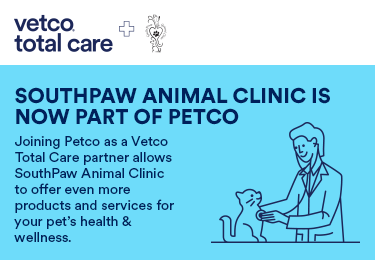 Vetco Total Care Southpaw Animal Clinic Message