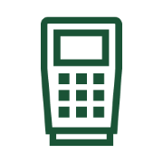 An icon of a payment device.
