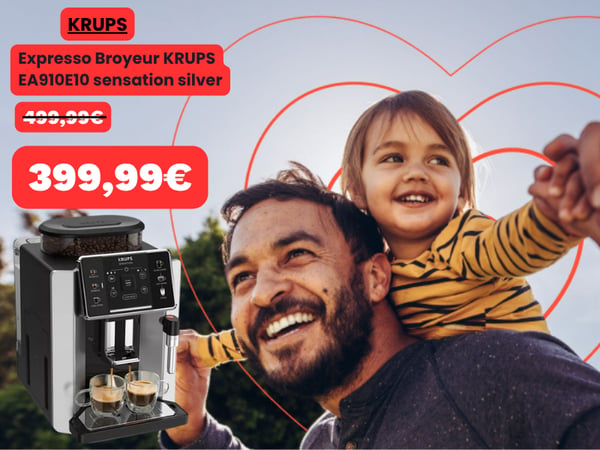 Expresso Broyeur KRUPS EA910E10 sensation silver