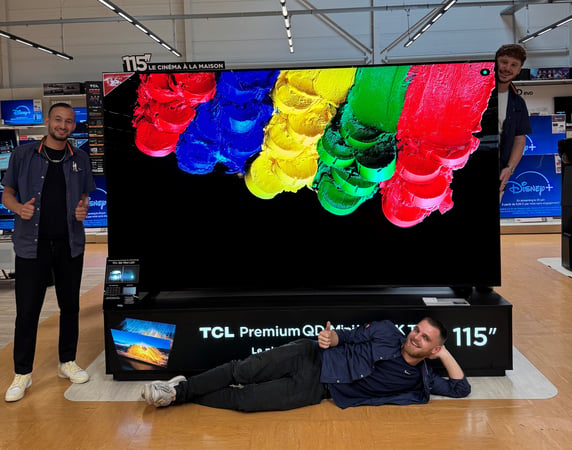 Modèle d'exposition TCL 115X955 QD-MiniLED, Affichée à 15 999€, proposée à 4999€ en magasin