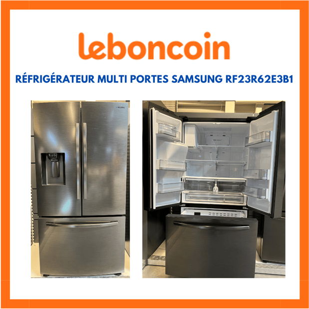 Réfrigérateur multi portes Samsung RF23R62E3B1 présent sur Leboncoin