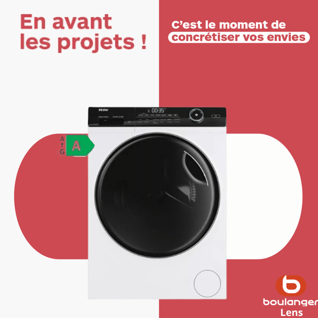 Lave linge hublot HAIER HW100-B14959U1FR