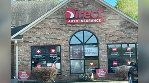 Direct Auto Insurance storefront located at  2600 East Parkway Drive, Russellville