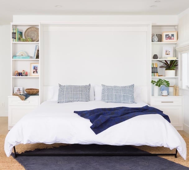 Custom Wall bed with shelving and drawers