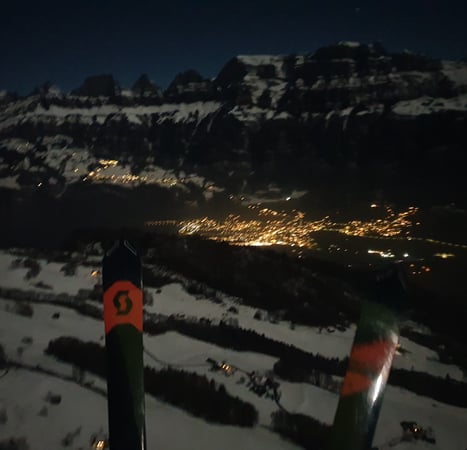 Nacht-Winter-Vollmond-Tandemflug