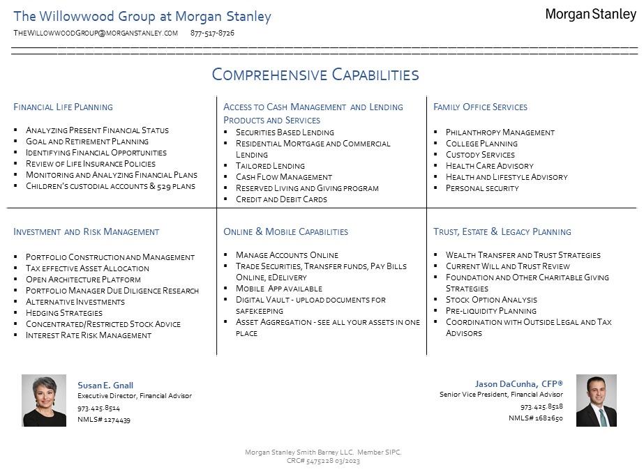 The Willowwood Group | Morristown, NJ | Morgan Stanley Wealth Management