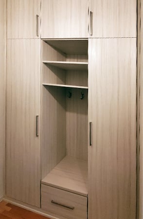Wood Tone Closet