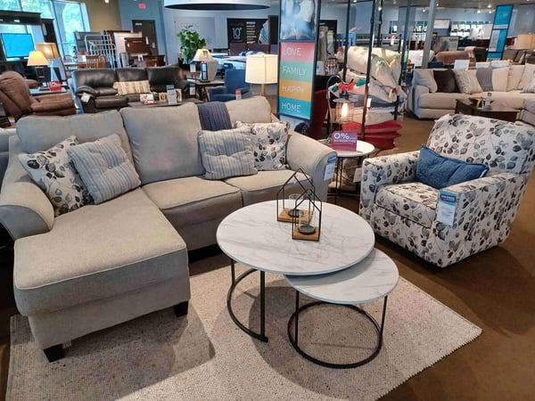 Roseville Slumberland Furniture sofa set