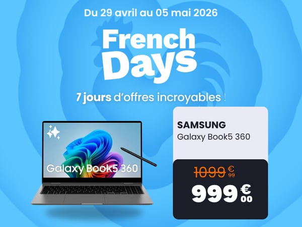 Ordinateur portable SAMSUNG Galaxy Book5 360 15,6 U5 16Go 512Go AI
