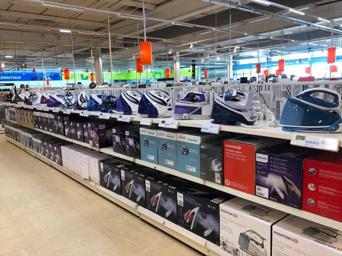 le rayon centrale vapeur dans votre magasin boulanger barentin