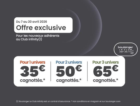 Offre exclusive Infinity Avril 2026