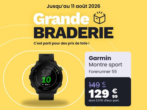 Grande Braderie Boulanger Chambray : Prix de folie sur la montre sport Garmin Forerunner 55 ! 🏃‍♂️⏱️