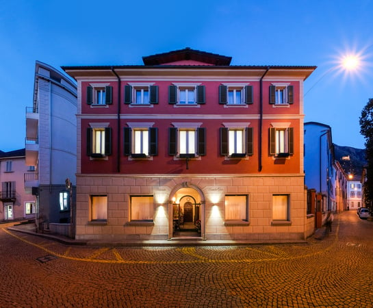 Locanda Orico a Bellinzona, facciata del Ristorante in via Orico.