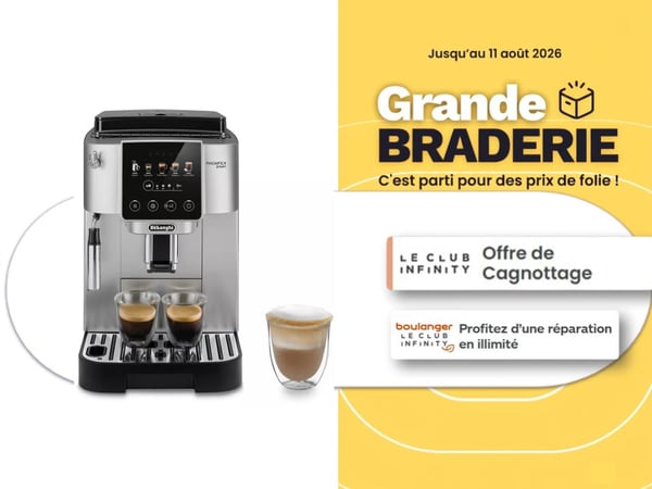Grande Braderie Boulanger Chambray : Offre exclusive sur la machine à café grain De'Longhi !