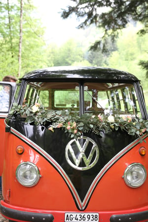 Guirlande pour décorer un ancien bus VW