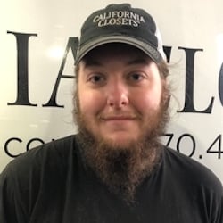 Noah Harp installer at California Closets