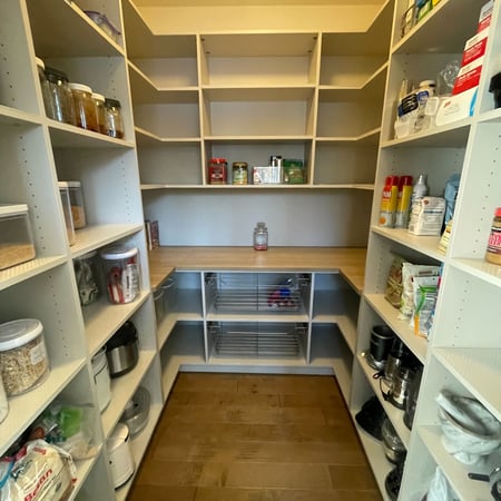 Custom Pantry with Drawers and shelves