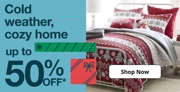 Save up to 50% off on items for the home at JCPenney
