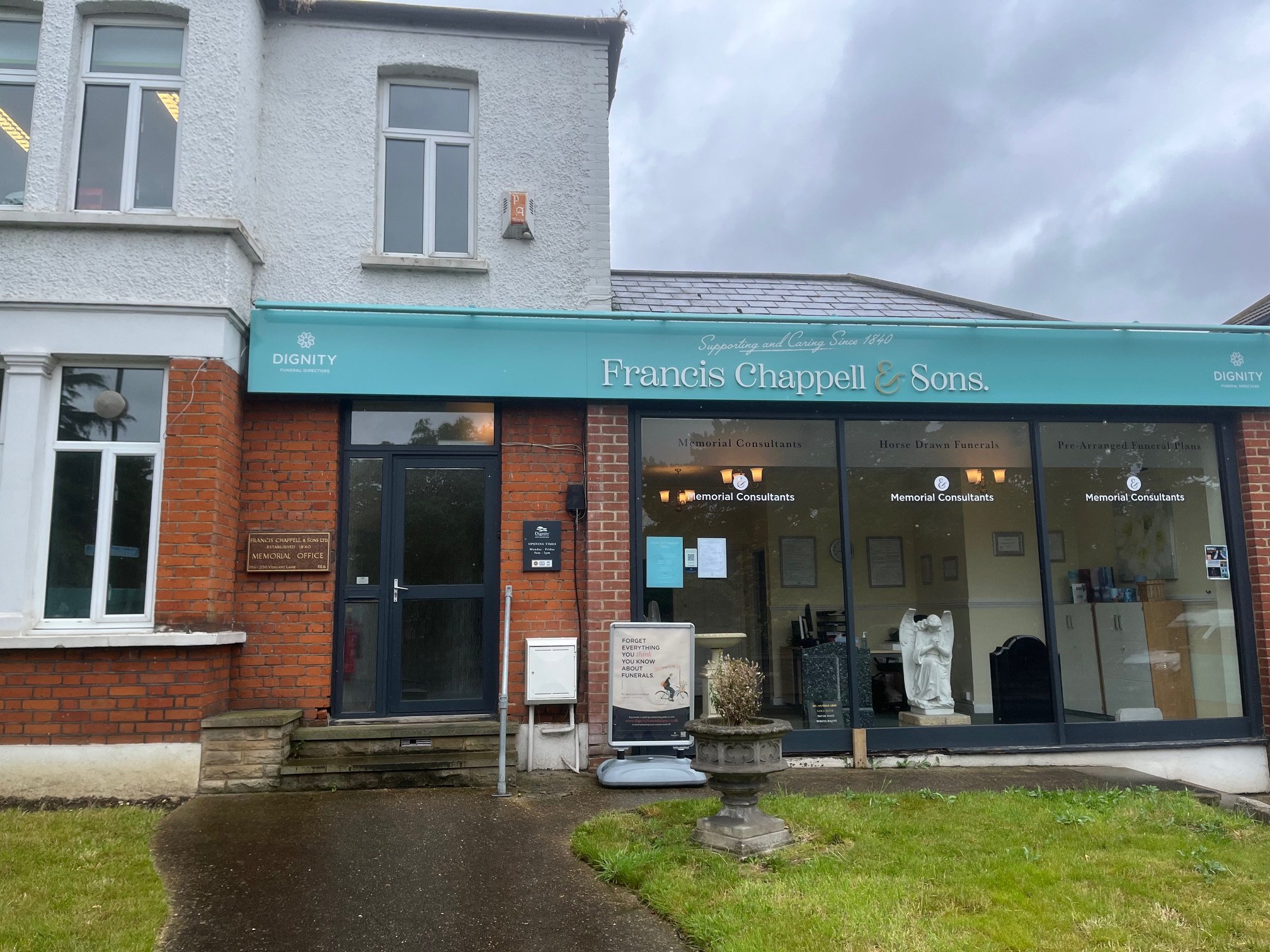 Francis Chappell & Sons Funeral Directors South East London, Here for