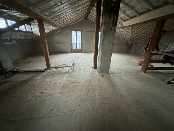 Démolition à Isérable, fin de chantier