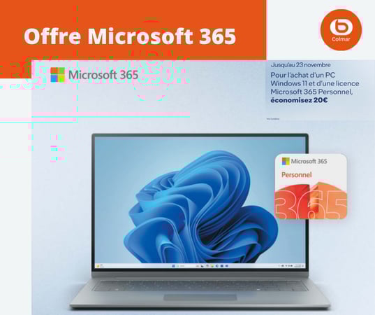 Offre microsoft 365 c windows 11 boulanger de colmar