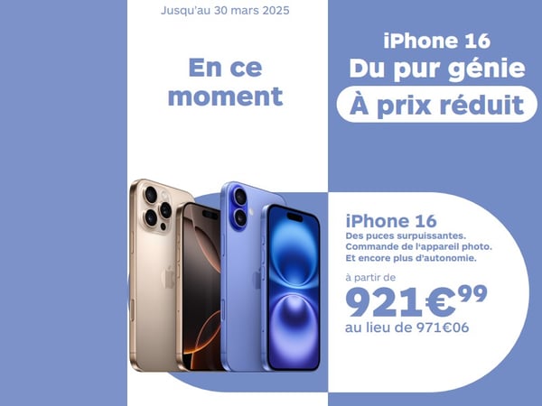 iphone 16 à prix réduit à boulanger biganos