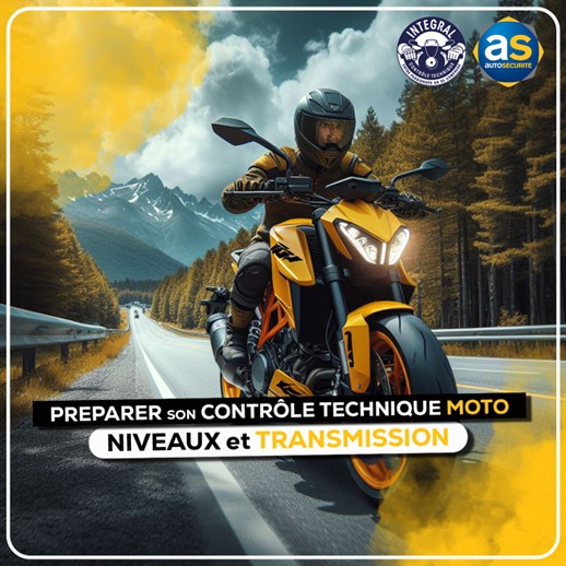 Préparer son contrôle technique moto - Les niveaux et la transmission