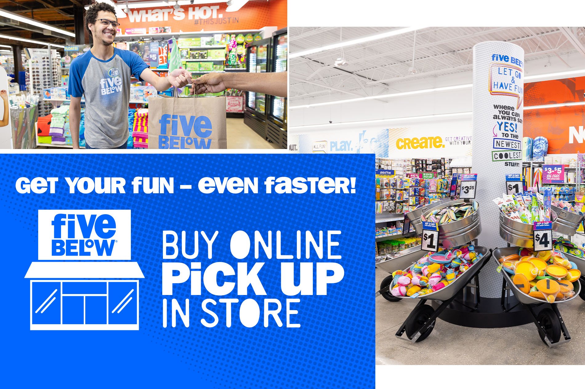 Find the nearest Five Below near you  Discount store, Novelty items, and  Games