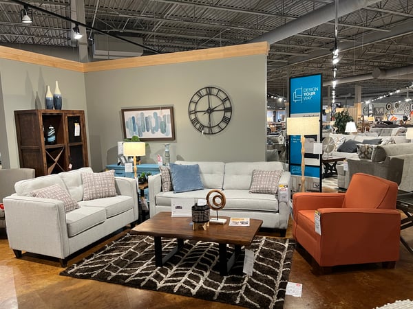 Slumberland Furniture Store in Fridley,  MN - Living Room Vignette