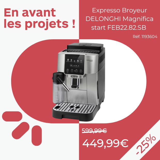 Expresso Broyeur DELONGHI Magnifica start FEB22.82.SB