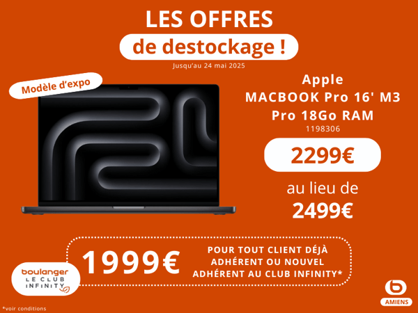 Apple MACBOOK Pro , offre destockage