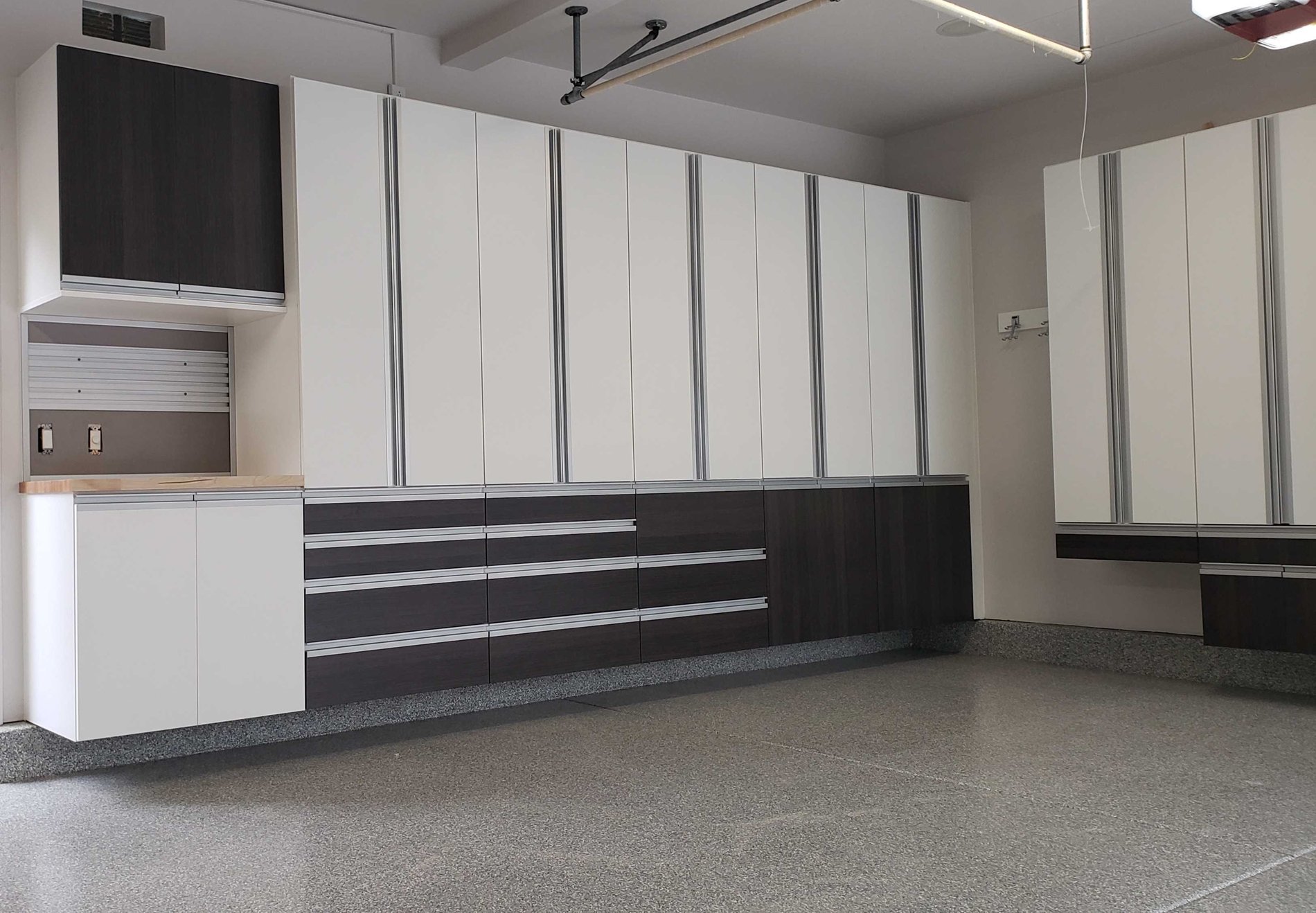 Custom designed and locally built garage storage solutions