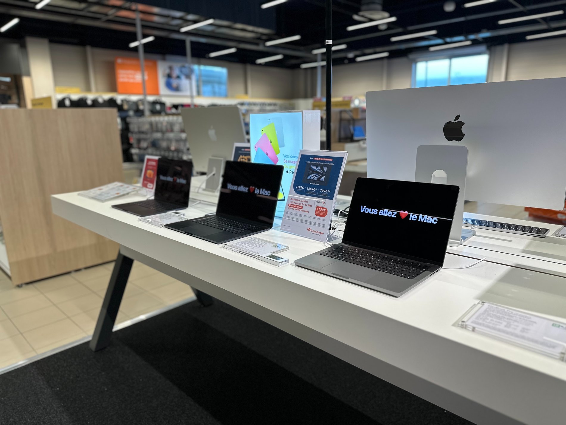 Table Macbook dans votre magasin Boulanger Nancy-Fléville