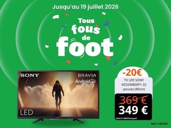 TV LED SONY KD32W800P1-32 pouces (80cm)